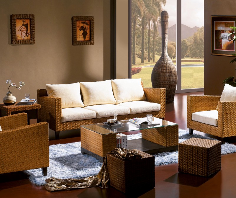 飞藤行 藤家具 藤编沙发组合 滕沙发 厂家直销茶