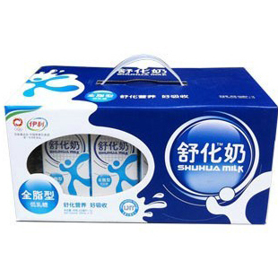  250ml*12包伊利全脂舒化奶纯牛奶13年2月14号产 （武汉满百包邮）