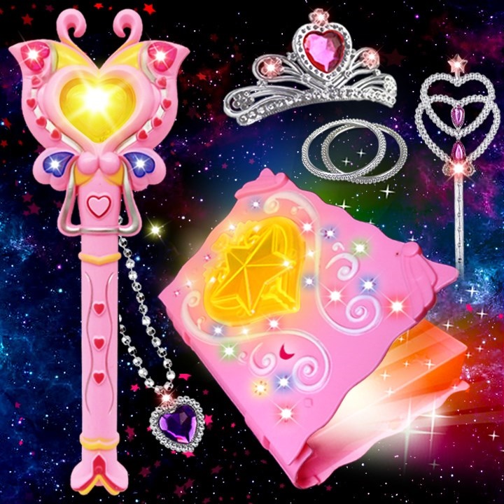 Scepter Magic Satsuki Wand suit Barabara Magic fairy Magic Stick girl children musicin the Toy/Childs/Puzzle/Building block/Model , Electronic/Light/Aerated/Tricky Toy , Glow Toys category - from Buy2taobao.com to provide professional Taobao agent buy service