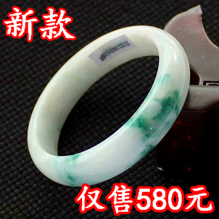  老坑A货翡翠手镯冰糯种翡翠玉镯子飘阳绿满绿色紫色翡翠玉手镯61