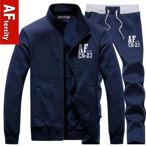 正品AF 潮男<em>卫衣</em>套装 <em>加厚</em>加绒<em>外套</em> 韩版<em>男士</em>