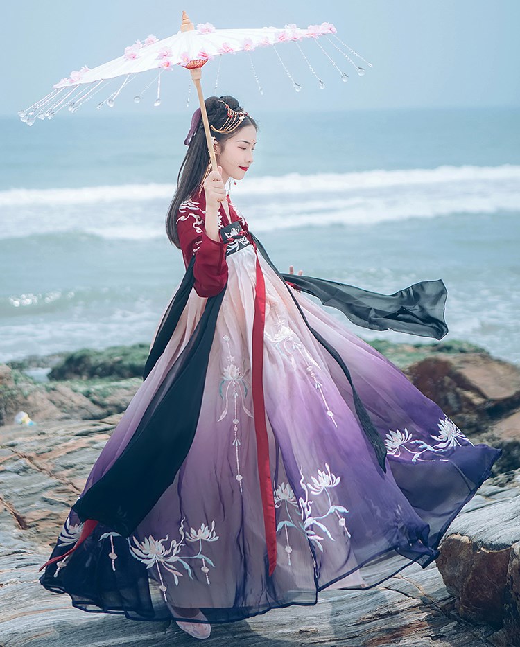 ancient costume Fuqu Hanfu Chest Ruskirt Chinese style fresh Elegant Elegant and quiet Lethe Banain the Women's clothing/Boutique , Costume/National costume/Stage costumes , National costume/Costumes category - from Buy2taobao.com to provide professional Taobao agent buy service