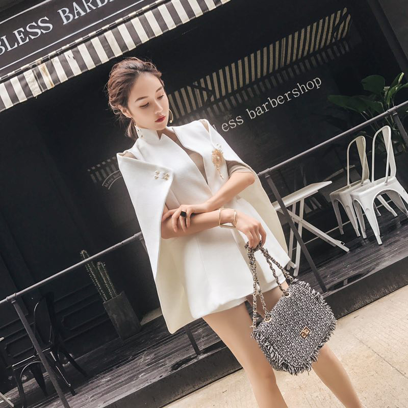 chic斗篷披肩小西装外套女英伦西服披风上衣韩版2018中长款春秋装|ruв категории Женская одежда, костюм - от Buy2taobao.com для оказания профессиональной услуги покупки агента Taobao