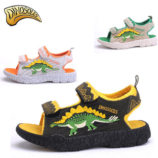  DINOSOLES 夏季正品恐龙儿童运动凉鞋 男女童真皮软底沙滩鞋