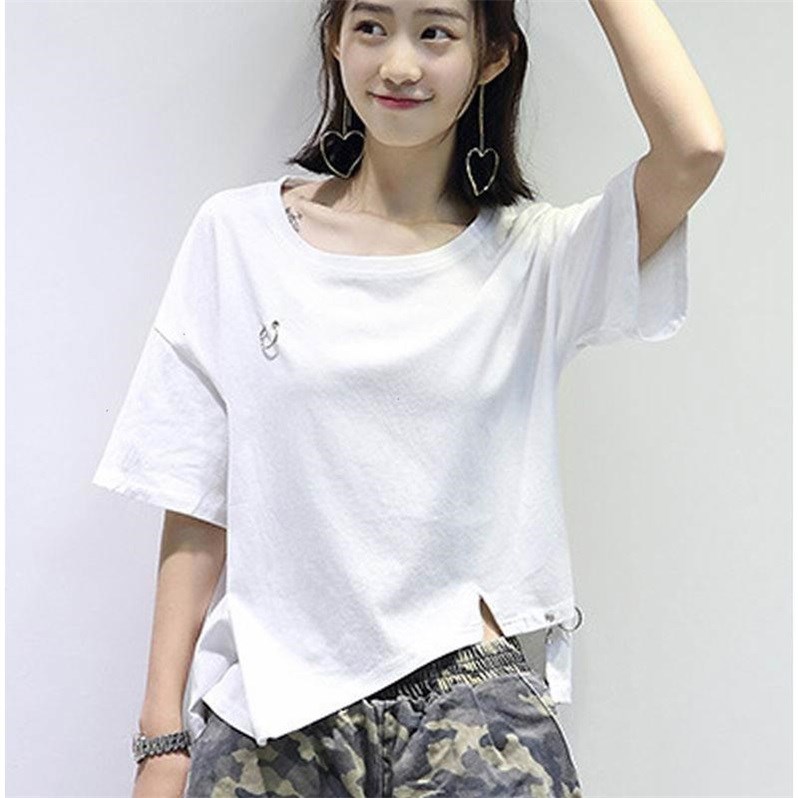 Korean version of the summer ulzzang pure cotton Short sleeved T-shirt student Easy Large Irregular white jacketin the Outdoor/Mountaineer/Camping/Travel Goods , Outdoor clothing , Quick-drying underwear , Quick-drying pants suit category - from Buy2taobao.com to provide professional Taobao agent buy service