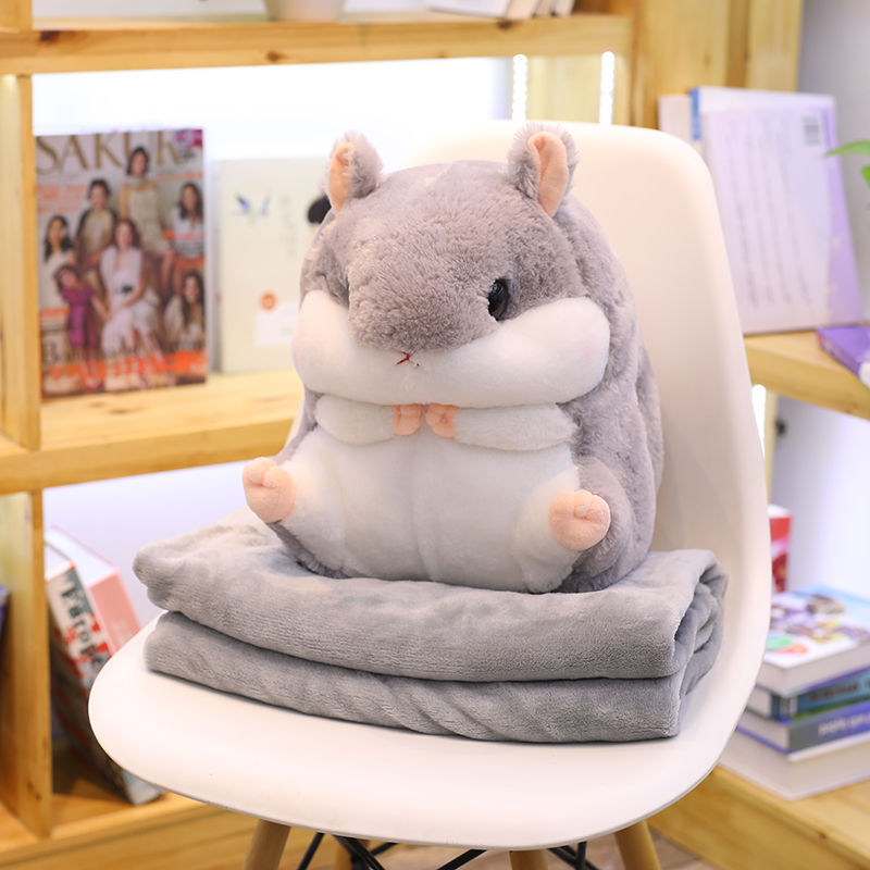 仓鼠折叠毯子抱枕被子两用办公室多功能空调午睡可爱珊瑚绒汽车|msdalam kategori rumah Fabrik, bantal/bantal - dari Buy2taobao.com untuk memberikan perkhidmatan ejen Taobao profesional membeli