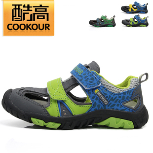  酷高夏大中小儿童鞋男童包头凉鞋户外青少年高端沙滩鞋框子鞋K52