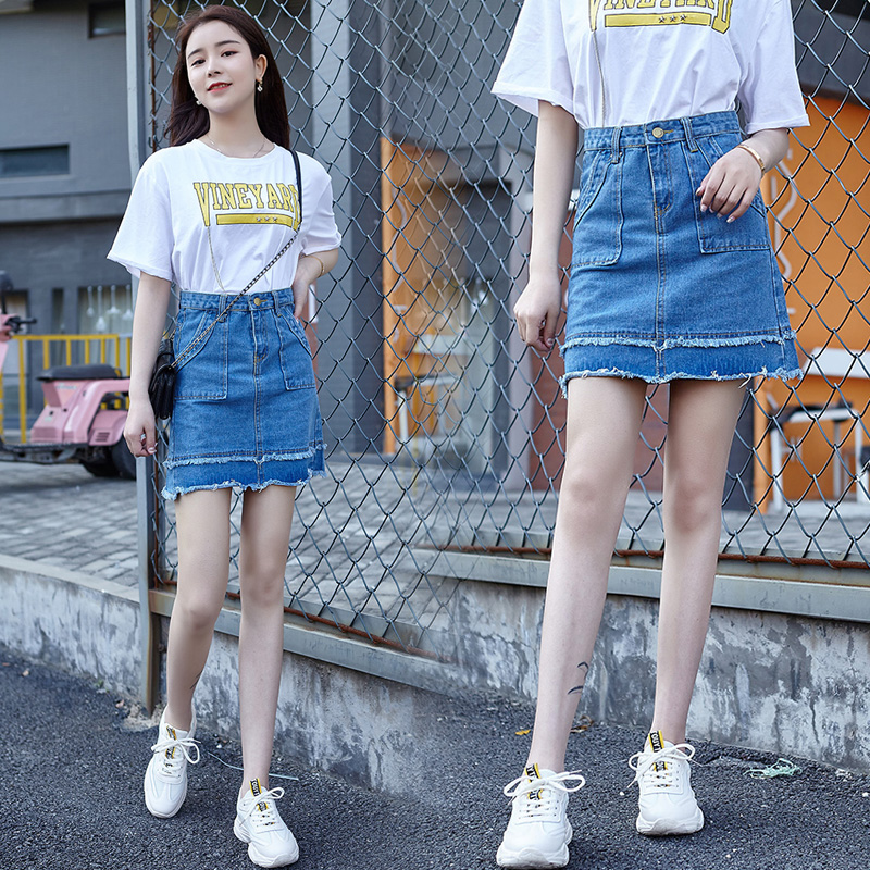 深依度2019春夏装新款大码女装春夏季时尚百搭牛仔短裙半身裙9031|ruв категории Женская одежда, юбка - от Buy2taobao.com для оказания профессиональной услуги покупки агента Taobao