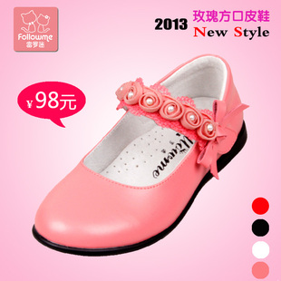  包邮春季新款富罗迷品牌童鞋女童皮鞋小孩牛皮单鞋中大儿童公主鞋