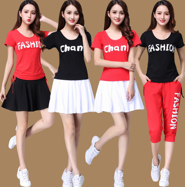 杨丽萍广场舞服装新款套装2019夏季短袖演出服纯棉运动跳舞衣裙女在类目 运动/瑜伽/健身/球迷用品, 舞蹈/健美操/体操, 广场舞, 广场舞套装中 - 来自Buy2taobao.com提供专业的淘宝代购服务