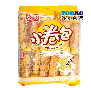  盼盼小卷包 美味糕点面包小卷包300g 12枚装香橙味