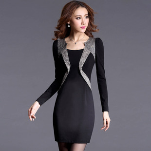 淘宝网2013秋装新款<em>品牌女装</em>OL修身<em>包</em>臀蕾丝