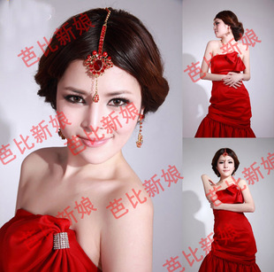  肚皮舞头饰额饰眉心坠额链新娘结婚额饰眉心坠批发