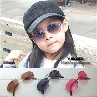 YJ001 小龙女童装 韩版儿童潮妞达人酷酷蛤蟆镜太阳镜眼镜三色选