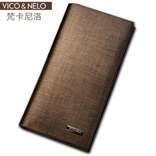  VICONELO 正品礼品 男士钱包 金砂时尚商务 进口牛皮长款钱包