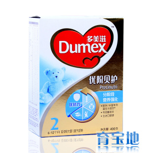  Dumex多美滋2段400克 优阶 6~12个月较大婴儿配方奶粉