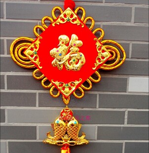  新年新春中国结立体福鱼串挂饰/壁饰/乔迁/婚庆 福板鱼节 中国结