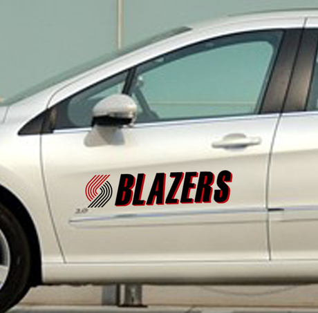 NBA波特兰开拓者队标志\/反光汽车贴纸 篮球 体