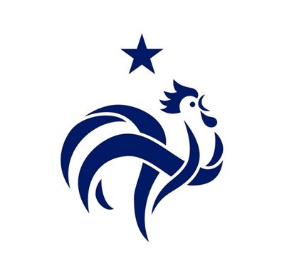 法国国家足球队队徽标识标志图标 反光汽车贴