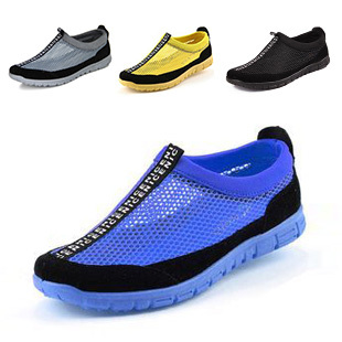  夏季韩版男士透气鞋网球鞋男时尚休闲单鞋运动网鞋轻便网鞋男鞋子