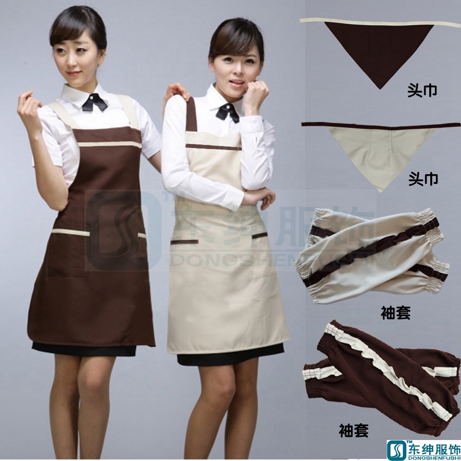 2019春夏新款韩版西餐厅工作服咖啡厅围裙烘培面包店制服美甲围腰在类目 女装/女士精品, 套装/学生校服/工作制服, 酒店工作制服中 - 来自Buy2taobao.com提供专业的淘宝代购服务