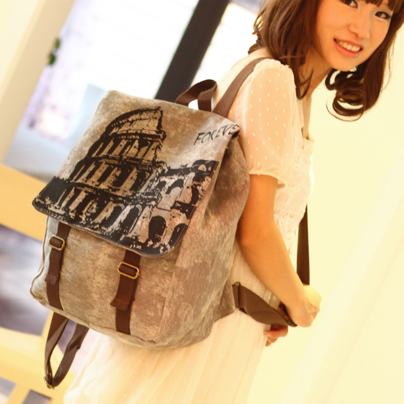 韩版双肩包女包潮包...