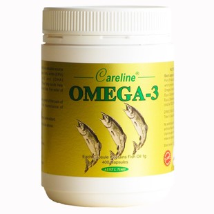  澳洲原装正品careline柯蓝Omega-3深海三文鱼油鱼肝油胶囊DHA