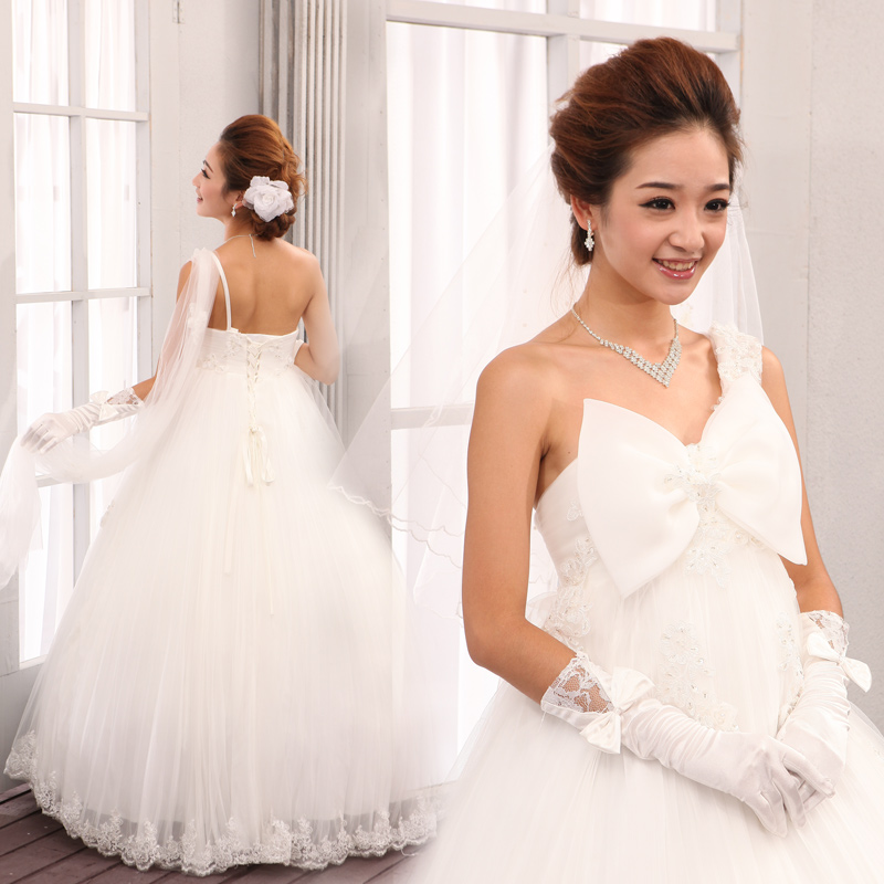 婚纱礼服2013最新款齐地单肩婚纱抹胸孕妇装 蓬蓬裙婚纱韩版婚纱 婚纱礼服2013最新款齐地单肩婚纱抹胸孕妇装 蓬蓬裙婚纱韩版婚纱