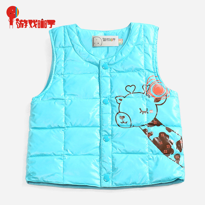 游戏小子 <em>童装羽绒马甲</em>新款正品 女童宝宝羽绒