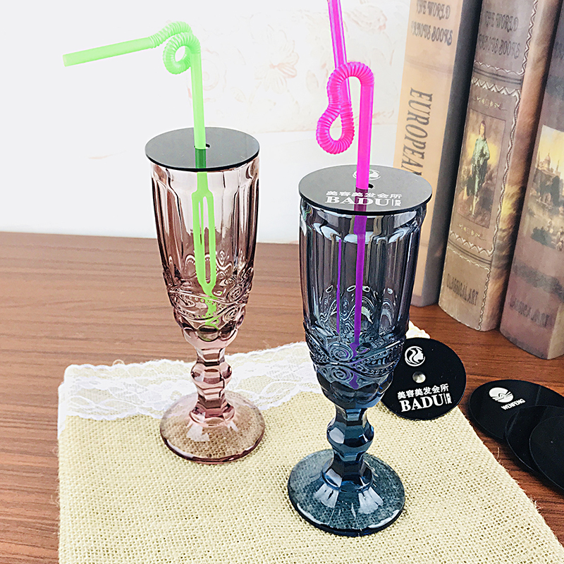 彩色香槟杯创意小号果汁杯玻璃高脚杯加厚酒具美发店水杯定制盖子在类目 餐饮具, 酒壶/酒杯/酒具, 酒杯中 - 来自Buy2taobao.com提供专业的淘宝代购服务