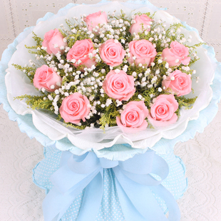 石家庄鲜花店\/绽放花艺\/石家庄鲜花速递蛋糕配