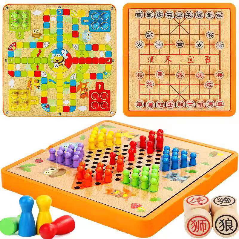 Flight chess children Checkers wooden adult multi-function Chess game Backgammon Chinese chess desktop game Puzzle Toysin the Toy/Childs/Puzzle/Building block/Model , Children's Chess/Table Games , Flight chess category - from Buy2taobao.com to provide professional Taobao agent buy service