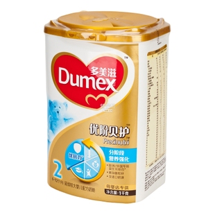  Dumex/多美滋1000g优阶贝护幼儿配方奶粉2段1千克金盾升级