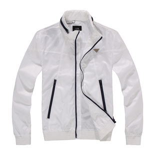 GENIOLAMODE 男装秋季拉链开襟布料光滑带