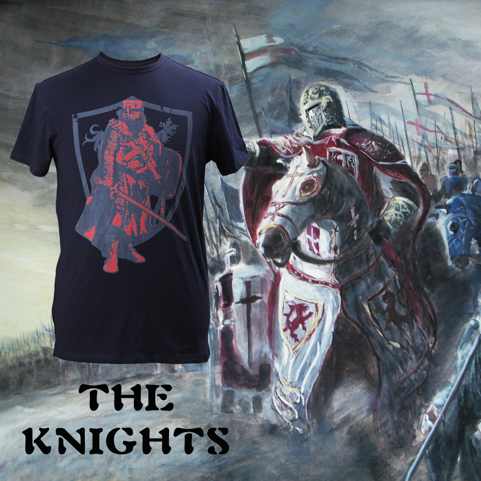 【限量】 Knight Ops 条顿骑士 印花T恤 DEVGRU 东征十字君骑士|ruв категории открытый/альпинизм/в поход/Поездки товаров, армия поклонников одежды/армия поклонников товаров, камуфляж/армия поклонников одежды/подготовки одежду, футболка - от Buy2taobao.com для оказания профессиональной услуги покупки агента Taobao
