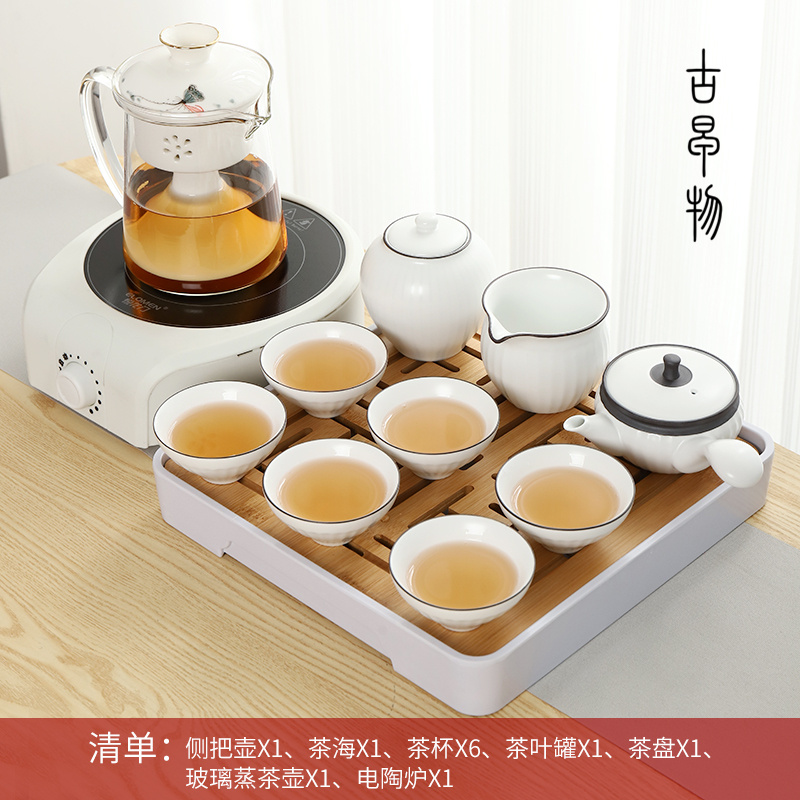 日式簡約現代功夫茶具套裝家用 粗陶整套 辦公禮贈禅意陶瓷茶壺杯在類目 餐飲具, 茶具, 功夫茶具中 - 來自Buy2taobao.com提供專業的淘寶代購服務