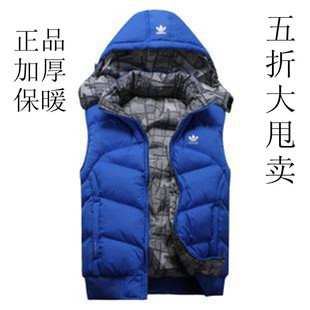  春装阿迪达斯三叶草马甲男运动男马甲背心男款韩版休闲时尚男装潮
