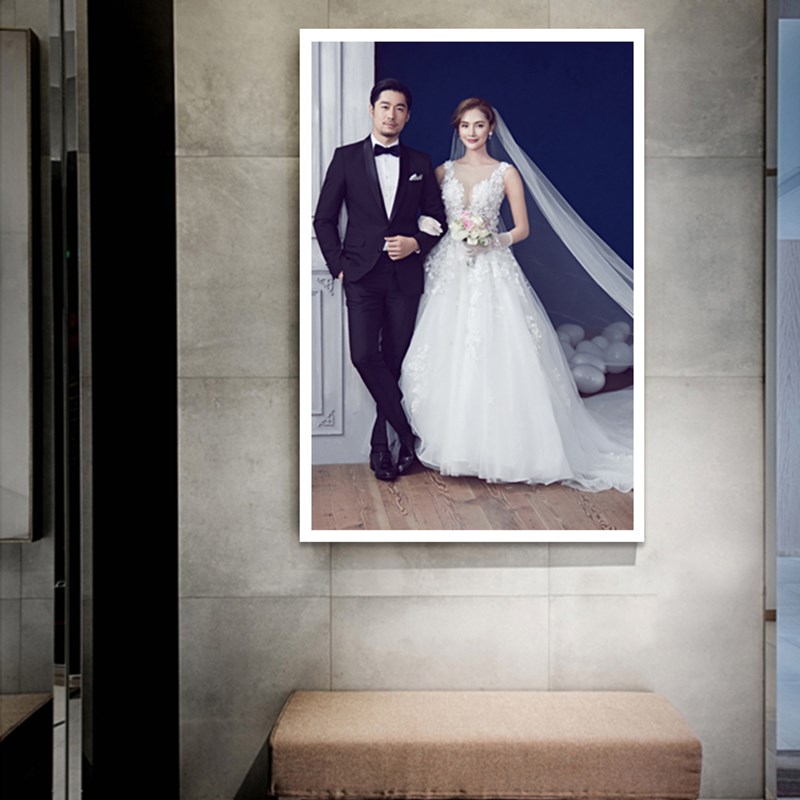 High-end Studio Customized Photo Frameless Wedding photos Photo frame Wall hanging baby Family portraits Artistic photos Entrance Photo wallin the Home accessories , Frame/Frames category - from Buy2taobao.com to provide professional Taobao agent buy service