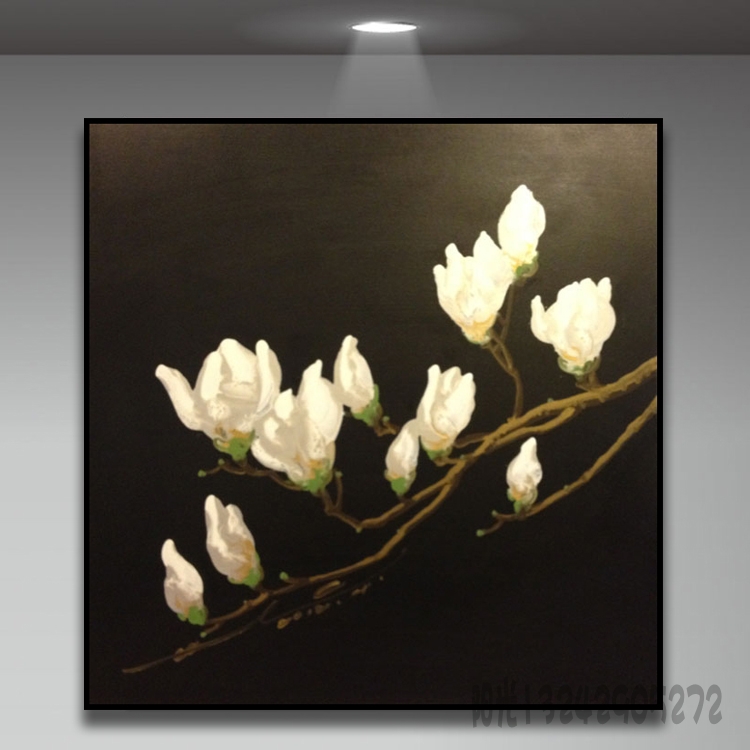 Modern Chinese Decorative painting Magnolia Oil Painting Abstract Present Original a living room Bedside hotel Hanging picture Best Sellersin the Home accessories , Decorative painting , Modern decorative painting category - from Buy2taobao.com to provide professional Taobao agent buy service