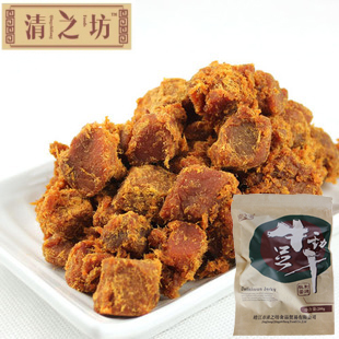  亏本价清之坊XO酱烤牛肉粒/牛肉干200g台湾风味原味/香辣4袋包邮