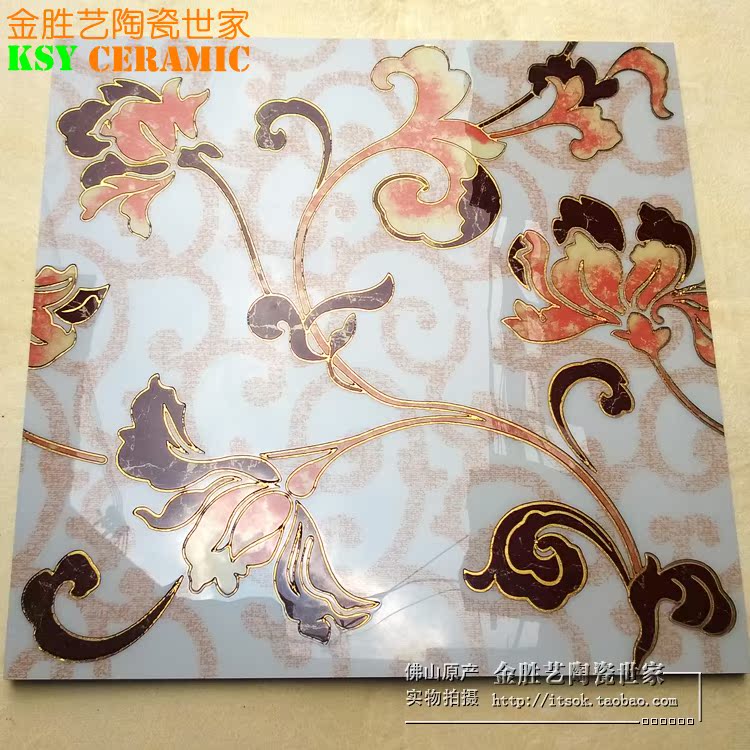 Gold-plated polished crystal tile TV backdrop Fight tile a living room Restaurant floor tile Tiles Puzzle 600X600in the Decoration main material , Ceramic tile , Polished crystal tile category - from Buy2taobao.com to provide professional Taobao agent buy service