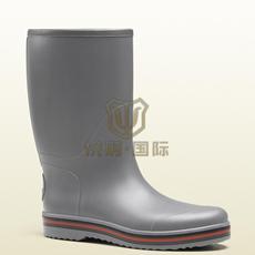 Резиновые сапоги 古奇gucci新款男鞋雨鞋 灰色橡胶底02752 j87c0 1262正品美国代购