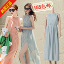 韩国SZ正品代购 2013夏装女装 修身气质圆领雪纺连衣裙沙滩裙 韩国SZ正品代购 2013夏装女装 修身气质圆领雪纺连衣裙沙滩裙