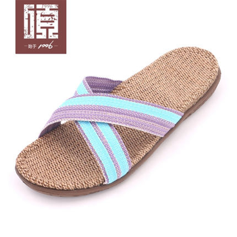 金硕亚麻拖鞋女夏室内防滑 厚底 大码 静音 木地板居家硕牌麻拖鞋在类目 居家日用, 鞋用品, 居家鞋中 - 来自Buy2taobao.com提供专业的淘宝代购服务