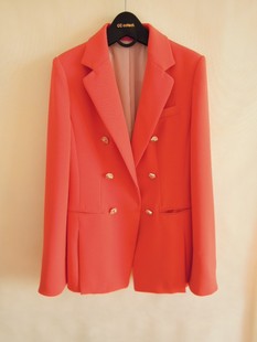  出口原单韩国小蝴蝶品牌修身常规款西服领女士西服西装外套
