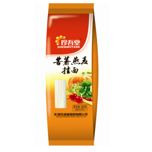  珍吾堂 无糖食品 苦荞燕麦挂面 380g/袋