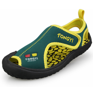  新款 同益正品童鞋凉鞋男童鞋 按摩鞋垫沙滩鞋子学步镂空凉鞋