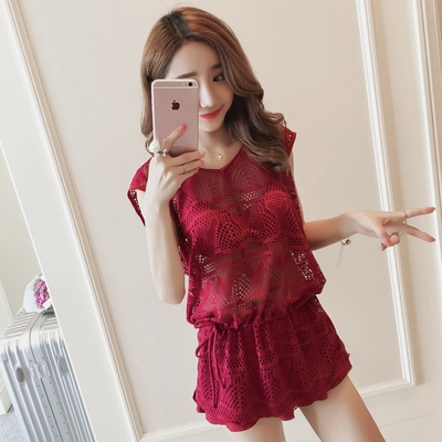 泳衣女保守分体裙式比基尼三四件套温泉小香风钢托聚拢游泳装遮肚