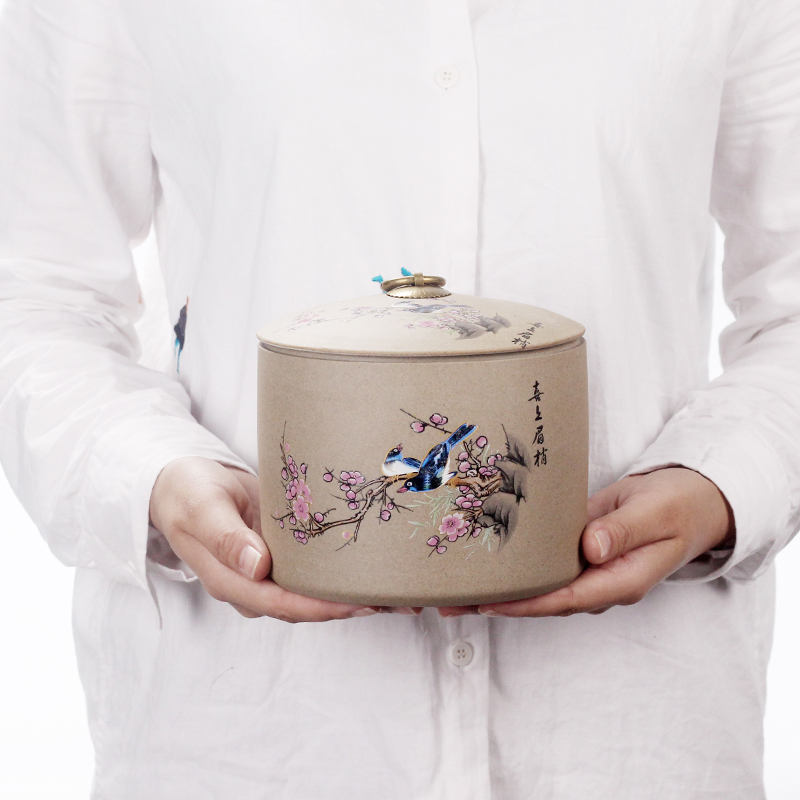 粗陶老岩泥密封醒茶器普洱茶饼陶瓷储物罐白茶叶罐 茶饼罐100克*6在类目 餐饮具, 茶具, 茶叶罐中 - 来自Buy2taobao.com提供专业的淘宝代购服务