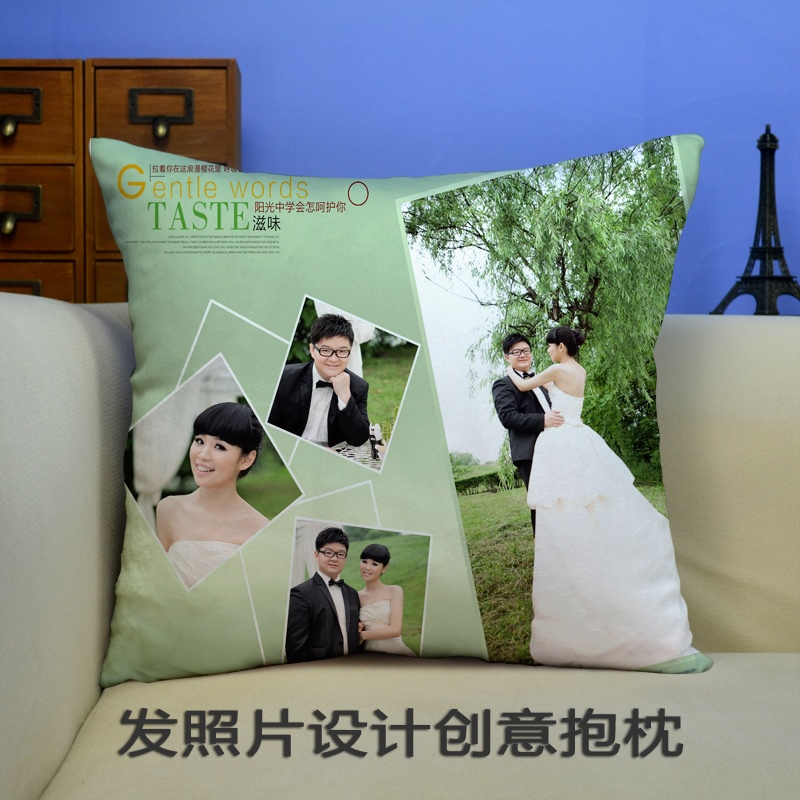 抱枕照片diy写真定制定做创意沙发靠垫靠枕头生日结婚庆礼物包邮在类目 居家布艺, 靠垫/抱枕中 - 来自Buy2taobao.com提供专业的淘宝代购服务